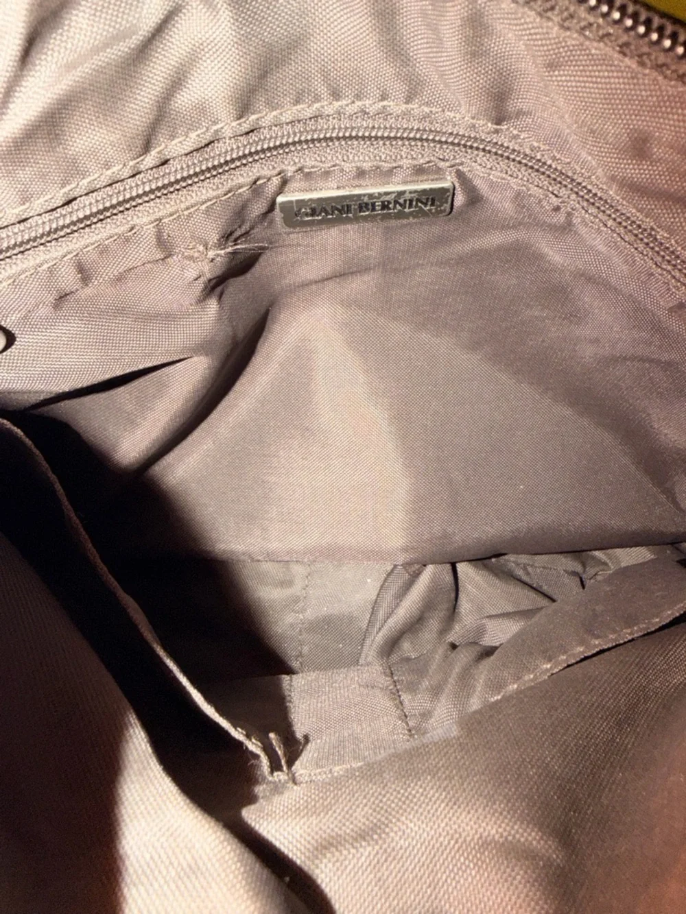 Giani Bernini Brown Pebbled Leather‎ Shoulder Bag Minimalist Luxe Everyday Hobo